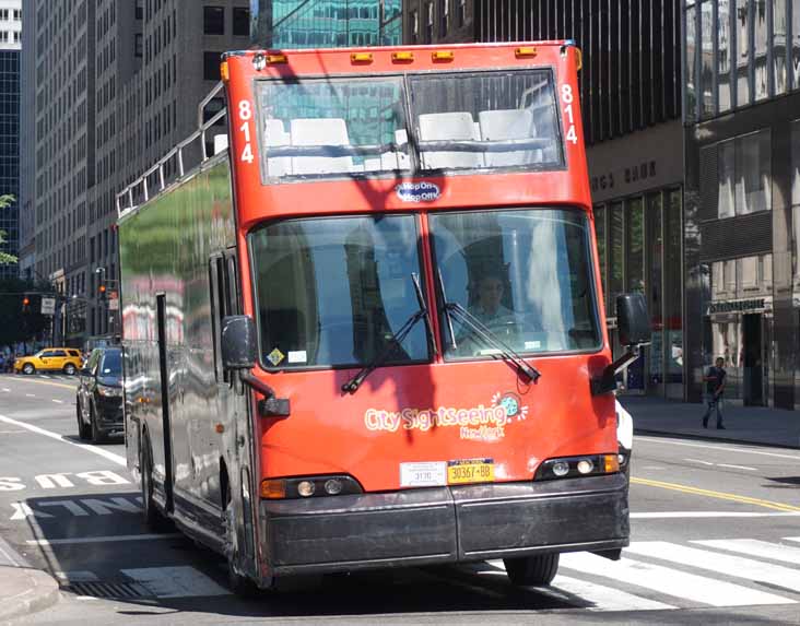 City Sightseeing New York Freightliner XB-R Speciality Bus Manufacturing City Looper 814